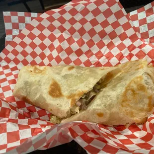 Amazing new Item with great flavors ( beef seekh kabobob wrap )