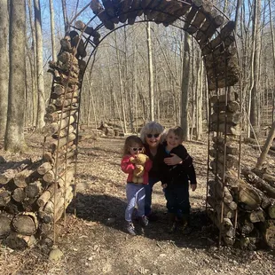 Cute natural play area