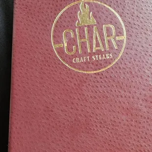 Menu cover.