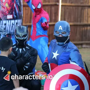 Super Hero training is an essential part of any young man's super birthday party!