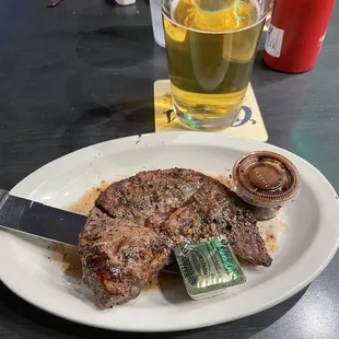 steak and beer