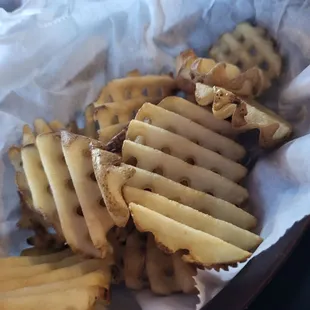 Happy hour waffer fries