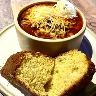 Bison Chili with Jalapeño Corn Bread