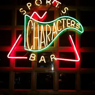 a neon sign