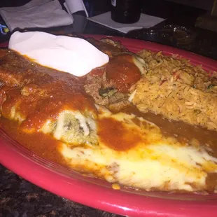 Chiles poblanos w/beef $11.95 another great meal!