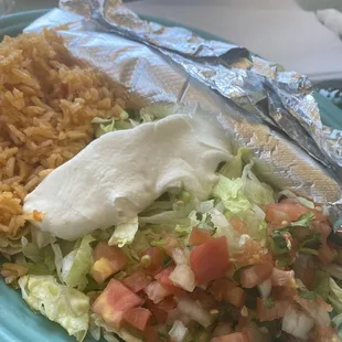 Charandas cheese steak burrito