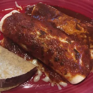 Combo #11....beef...taco, burrito, and enchilada. Very good!!! Service is excellent by Ivan!!!!!