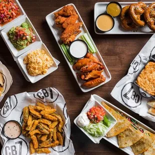 a variety of food items