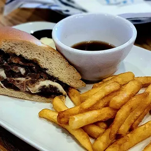 Half of French Dip shared with Lori