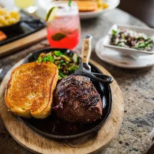 a steak and french toast