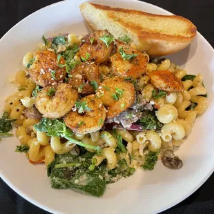 Cavatappi Florentine with Shrimp