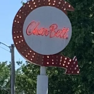 The roadside sign.
