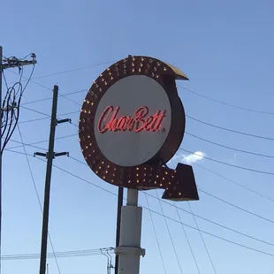 a sign for a restaurant