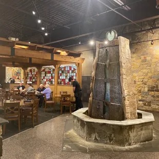 Inside the restaurant