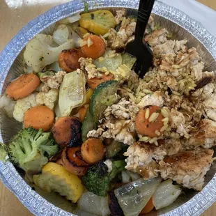 Chicken rice &amp; vegetable