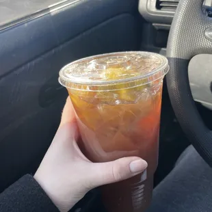 Half and half - lemonade and iced tea