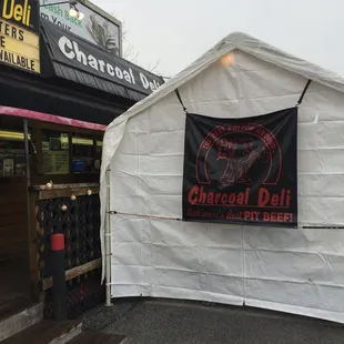 Did you know they have a heated tent for winter clientele? That makes eating pot beef so toasty!