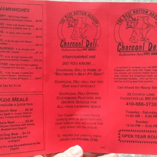 Menu with awesome thumb.part 1.