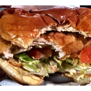 Chicken Delight Sandwich.Charcoal Delights. Breakfast HotDogs Sandwiches Chicken Dinners Hamburgers Gyros Salads etc. Cool .