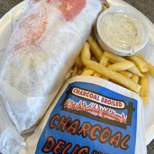 Gyros Sandwich with its blanket on.