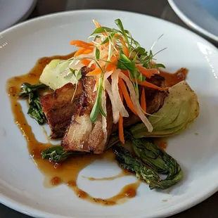 Braised pork belly appetizer