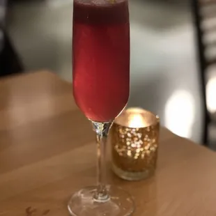 Violet skies cocktail