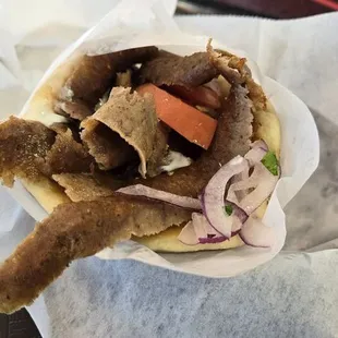 &quot;American&quot; gyro. Very good.