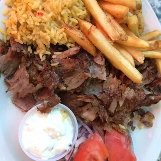 Homemade Greek Gyro Dinner