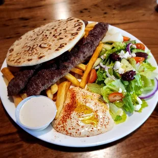 Beef Kabob Plate - so tasty!