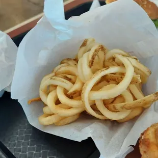 Curly fries.