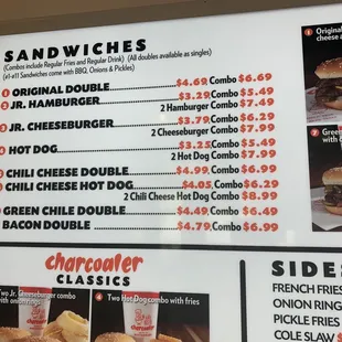 And yet another snapshot of the menu. Very reasonable prices.