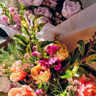 Fresh flowers for pick up, too.