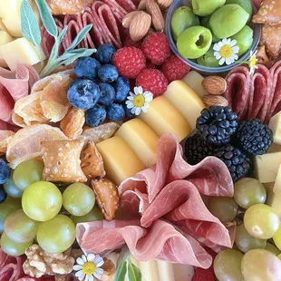 Close up - charcuterie tray/board