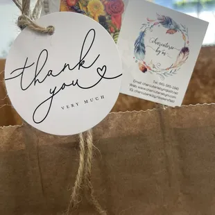 Cutely packaged in a bag