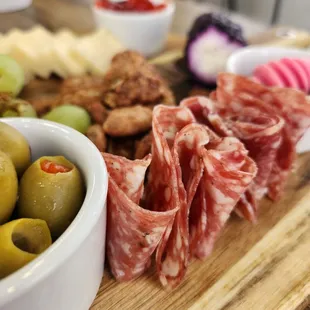 a variety of meats and vegetables