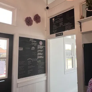 Cool chalkboard menus