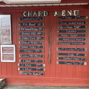 Char'd Menu