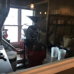 Roasting room! Wow!