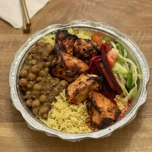 Chicken Tikka Kabob Meal