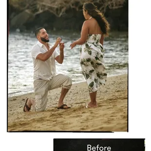 My before and after enhancement so you can see the result.