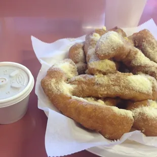 Delicious breadsticks.