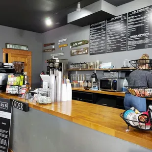 Front Counter at Charis Coffee Company Downtown Manteo