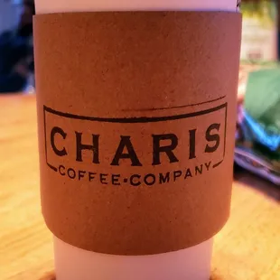 Coffee from Charis Coffee Company Downtown Manteo