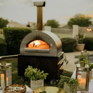 a pizza oven