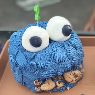 a cookie monster