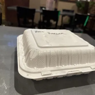 This was our plate for sit down eating.