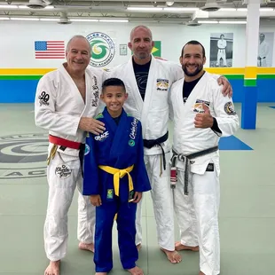 Master Charles Gracie, Coach AJ and Riury Gracie