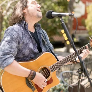 Live music on the garden patio