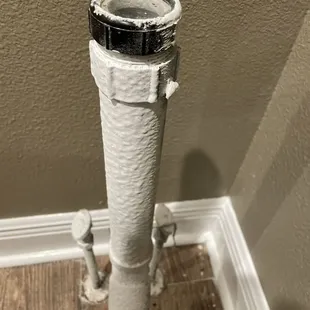 Waiting for my shower art sculpture.