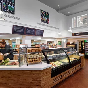 the food section of the store